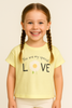 T-SHIRT BAMBINA STAMPA GLITTERATA  LOSAN ART.216-1014AL