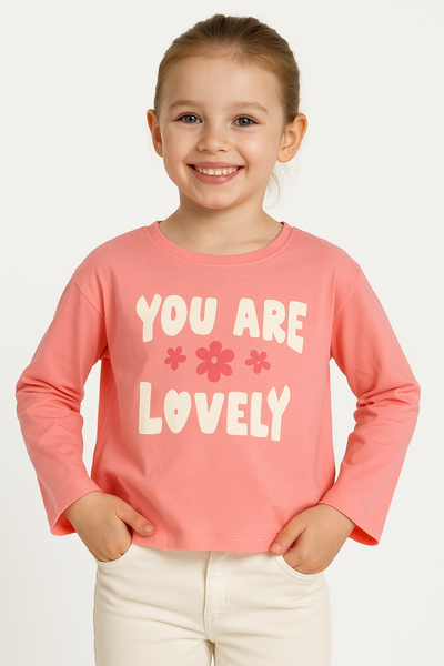 T-SHIRT BAMBINA MANICA LUNGA STAMPA MARCA LOSAN ART. LKGAP0303 24007