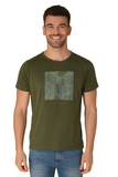 T-SHIRT UOMO COTONE MEZZA MANICA GIROCOLLO STAMPA MARCA SEA BARRIER ART. ZABA