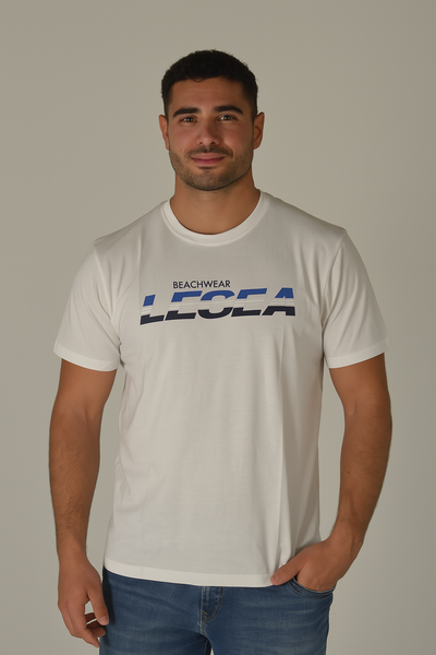 T-SHIRT UOMO COTONE MEZZA MANICA GIROCOLLO STAMPA MARCA LEGEA ART. 36500