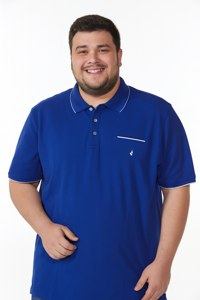 POLO UOMO CONFORMATA MEZZA MANICA TASCHINO SPACCHETTI MARCA NAVIGARE ART. 5010B