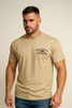T-SHIRT UOMO COTONE MEZZA MANICA GIROCOLLO STAMPA MARCA 762 DESIGN ART.T218