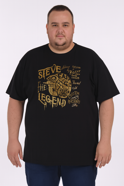 T-SHIRT UOMO COTONE CONFORMATA MEZZA MANICA STAMPA MARCA MAXFORT ART.E2020