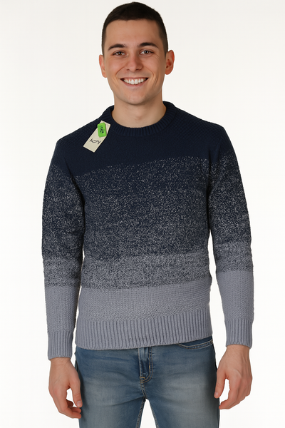MAGLIONE UOMO RAGAZZO GIROCOLLO LAVORATO POLSINI MARCA LOSAN ART. 0202-23039