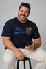 T-SHIRT UOMO MAXFORT TAGLIE OVER GIROCOLLO STAMPA COTONE ART. 43112