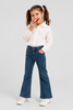 JEANS BIMBA ZIPPY BOTTONE ZIP ELASTICIZZATO ZAMPA TASCHE ART. ZKGAP0401-26068