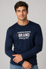 T-SHIRT UOMO LOSAN MANICA LUNGA GIROCOLLO STAMPA COTONE ART. L26WH0107
