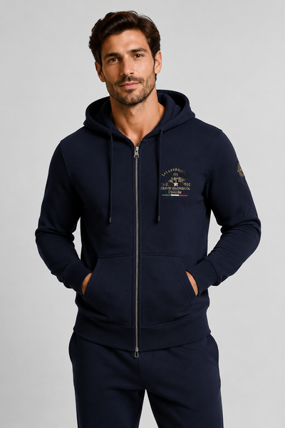 FELPA UOMO SAI AMBROSINI FELPATA CAPPUCCIO FULL ZIP TASCHE ART. ARI6FP011496U