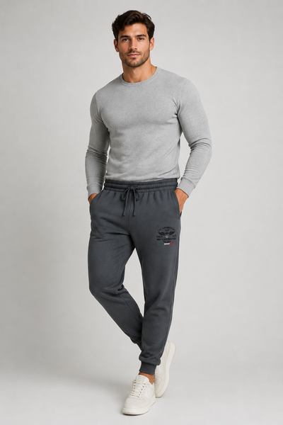 PANTALONE UOMO SAI AMBROSINI TUTA FELPATA ELASTICO POLSINI LOGO TASCHE ART.ARI6PT011499U