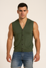 GILET UOMO RAGAZZO COTONE BOTTONI MARCA RE DEL MARE ART. 215
