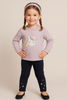 PANTALONE LEGGINS BAMBINA FELPATO STELLE TASCHE MARCA LOSAN ART.2266003AL