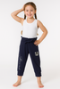 PANTALONE BAMBINA COULISSE TASCHE POLSINI STAMPE PAILLETTES MARCA BM ART.AY6201