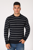 MAGLIONE UOMO RAGAZZO GIROCOLLO MISTO LANA POLSINI MARCA NAVIGARE ART.220371