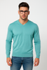 MAGLIONE COTONE PURO UOMO SCOLLO A V  HENRY BARROWS ART. MU0334