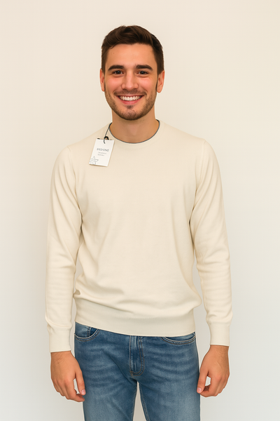 MAGLIONE UOMO RAGAZZO GIROCOLLO TOPPE MARCA SPORTING MARE ART. 2220/80