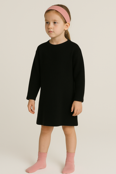 VESTITO RAGAZZA GIROCOLO COSTINE LAME' MORBIDO CALDO MARCA LOSAN ART. LJGAP0501_23009