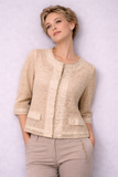 GIACCA BOLERO DONNA PIZZO MACRAME COTONE MARIA BELLENTANI 6903