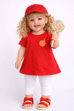 T-SHIRT NEONATA ZIPPY COTONE GIROCOLLO BOTTONE MEZZA MANICA STAMPA STONDATA AR.ZBGAP0303-26013