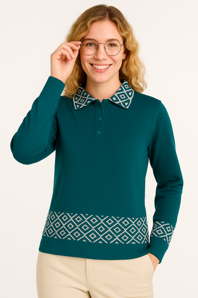 MAGLIONE DONNA ANNALISA BINETTI POLO LANA ART. 2514