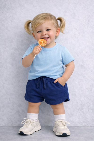 SHORTS BMBINA ZIPPY 2 PEZZI FELPA GARZATA ELASTICO COULISSE ART. ZBGAO0402-26010
