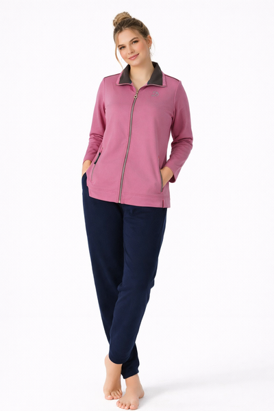 TUTA DONNA CAMPAGNOLO ZIP TASCHE CHIUSURA SPACCHETTI ELASTICO COMODA PRATICA ART.8E76573