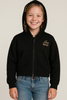 FELPA RAGAZZA ZIP CAPPUCCIO TASCHE POLSINIFASCIA STAMPA MARCABM ART.AY7294