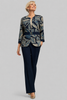 COMPLETO DONNA PERLA PANTALONE GIACCA BLUSA ELEGANTE ART. FRANCIA