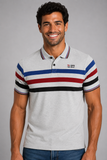POLO UOMO PURO COTONE RIGHE BOTTONI MARCA LOSAN ART. 1082AA