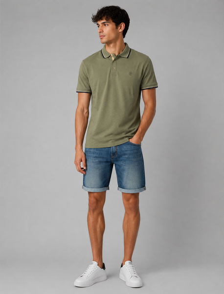 POLO UOMO RE DEL MARE MANICA CORTA SPACCHETTI JERSEY COTONE ART. 945329