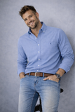 CAMICIA UOMO CORONA TESSUTO FIL A FIL MANICA LUNGA  PURO COTONE VESTIBILITA REGOLARE ART BOCELLI