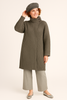 CAPPOTTO MAGLIA DONNA LAURA BIAGIOTTI LAVORATO COSTE BOTTONI ART. 3704