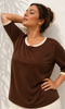 T-SHIRT DONNA SILCO CONFORMATA GIROCOLLO MANICA TRE QUARTI BORDINO ART.526