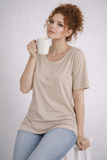 T-SHIRT DONNA SOPHIA TAGLIE OVER GIROCOLLO MANICA CORTA COTONE ART. 26025