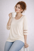MAGLIA DONNA BARBARELLA VISCOSA MANICA 3/4 INSERTI IN TULLE ART. 1169M