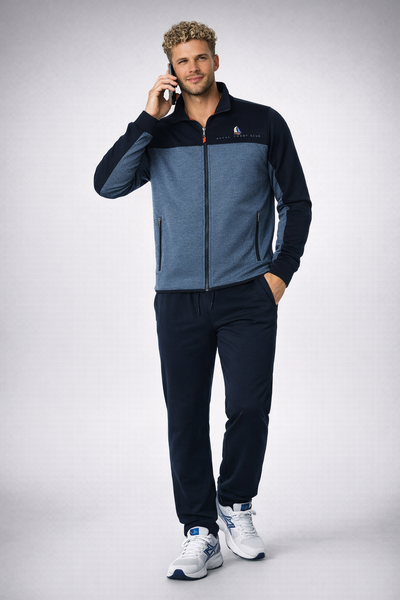 TUTA UOMO CAMPAGNOLO GARZATA ZIP TASCHE FASCIA ELASTICO COULISSE POLSINI COMODA PRATICA ART.8E77449