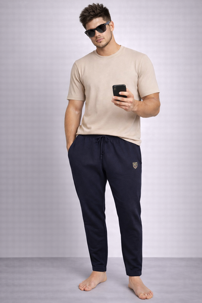 PANTALONE UOMO HENRY BARROWS COTONE GARZATO ELASTICO COULISSE TASCHE COMODO PRATICO ART.FP0033