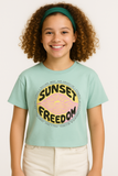 T-SHIRT RAGAZZA COTONE GIROCOLLO STAMPA LOSAN ART. LJAP0103-25035
