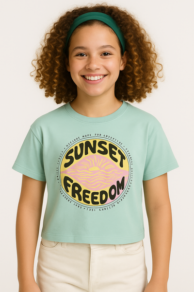 T-SHIRT RAGAZZA COTONE GIROCOLLO STAMPA LOSAN ART. LJAP0103-25035