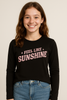 T-SHIRT BAMBINA RAGAZZA MANICA LUNGA MARCA LOSAN ART. LJGAP0103 24046