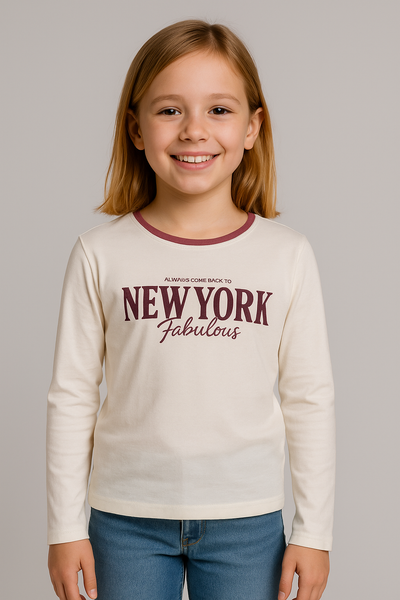 MAGLIA RAGAZZA STAMPA LUREZ MANICA LUNGA MARCA LOSAN ART. 103-23015