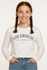 T-SHIRT RAGAZZA COTONE GIROCOLLO MANICA LUNGA STAMPA MARCA LOSAN ART. LJBAP0103_23002