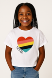 MAGLIA BAMBINA COTONE CUORE MANICA CORTA NODO MARCA LOSAN ART.114 1008AL