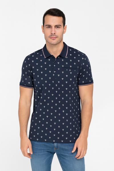 POLO UOMO COLLETTO BOTTONI TASCHINOSPACCHETTI FANTASIA MARCA LOSAN ART. 311-1081AL