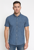 CAMICIA UOMO COTONE MEZZA MANICA TASCHINO SQUALI MARCA LOSAN ART.311-3032AL