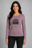 MAGLIA DONNA GIROCOLLO MANICA LUNGA STAMPA MARCA LOSAN ART. 1004AB