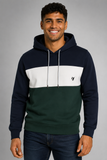 FELPA UOMO RIGHE CAPPUCCIO POLSINI PURO COTONE MARCA X-CAPE ART. DOUGLAS
