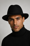 CAPPELLO UOMO PURA LANA WATERPROOF TESA CALDO MARCA BUGATTI ART. B503