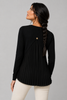 MAGLIONE DONNA GRIFFAI GIROCOLLO CON GEORGET E BOTTONE GIOIELLO ART. DGF7012