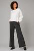 PANTALONE DONNA EMANUELA COSTA JERSEY PALAZZO ELASTICO TASCHE ART. 35896