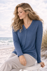 CARDIGAN DONNA GAIA SCOLLO V BOTTONI MANICA LUNGA PRATICO COMODO ART.272